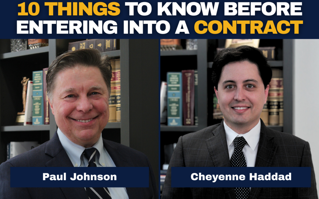 10 Things to Know Before Entering Into a Contract